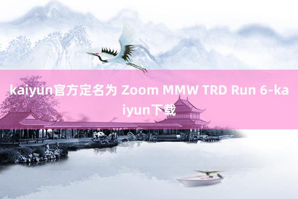 kaiyun官方定名为 Zoom MMW TRD Run 6-kaiyun下载