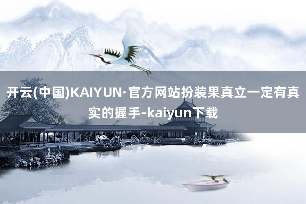 开云(中国)KAIYUN·官方网站扮装果真立一定有真实的握手-kaiyun下载